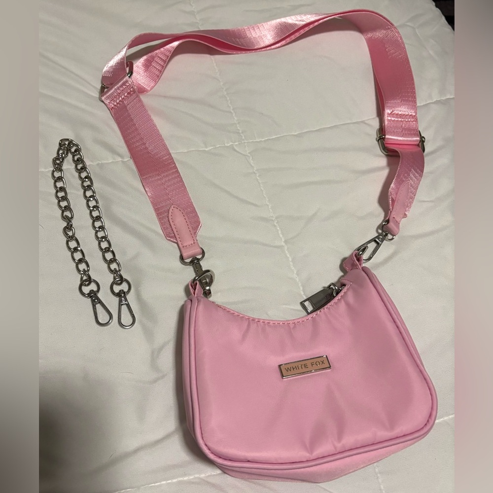 White Fox Boutique Pink Mini Shoulder Bag